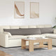 Vidaxl sofa kussens 2 st stof taupe 200 x 40 cm