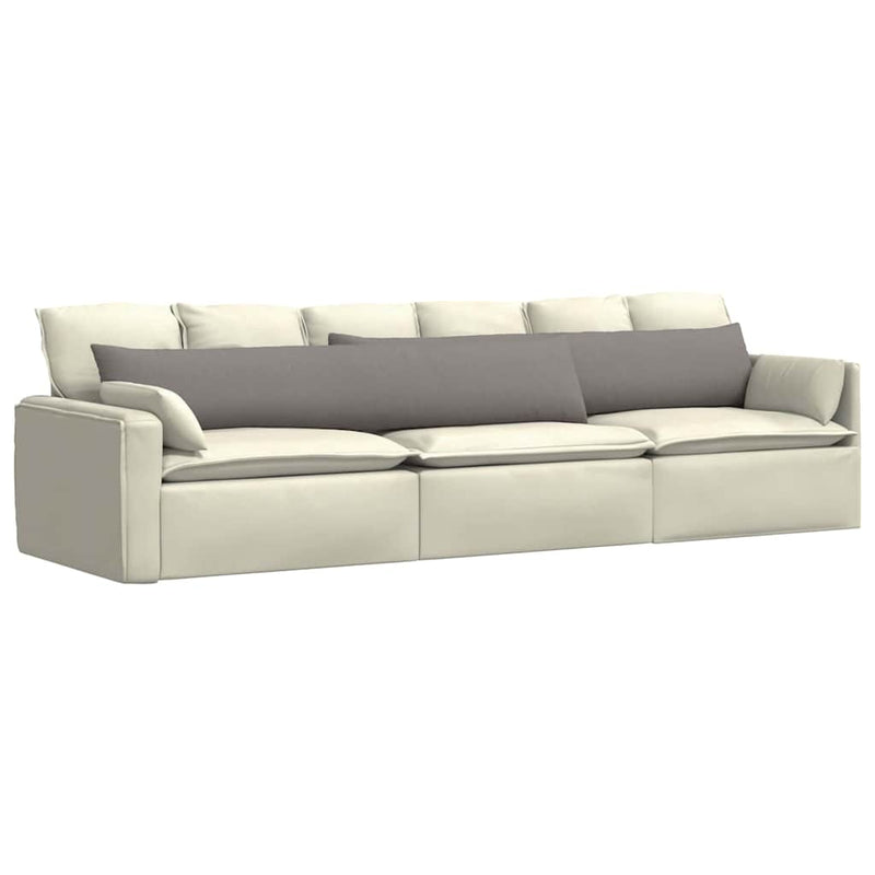 Load image into Gallery viewer, Vidaxl sofa kussens 2 pcs taupe 200 x 40 cm stof
