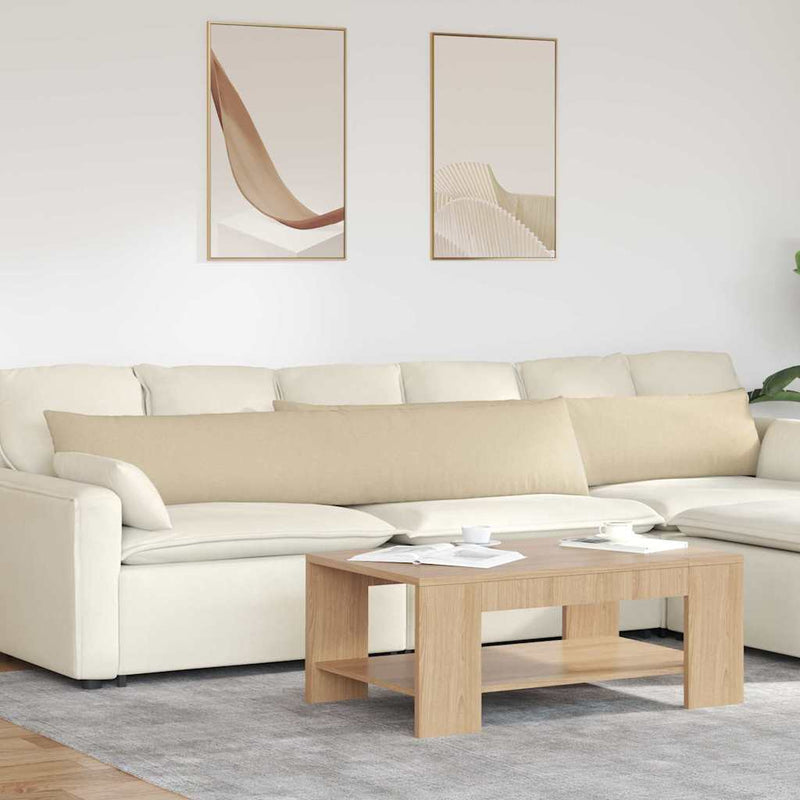 Load image into Gallery viewer, Vidaxl sofa kussens 2 pcs crème 200 x 40 cm stof
