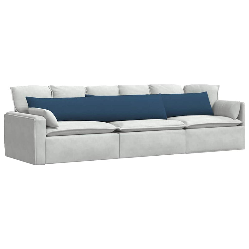 Load image into Gallery viewer, Vidaxl sofa kussens 2 pcs blauw 200 x 40 cm stof
