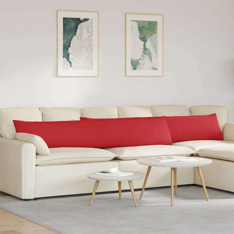 Load image into Gallery viewer, Vidaxl sofa kussens 2 pcs rood 200 x 40 cm stof
