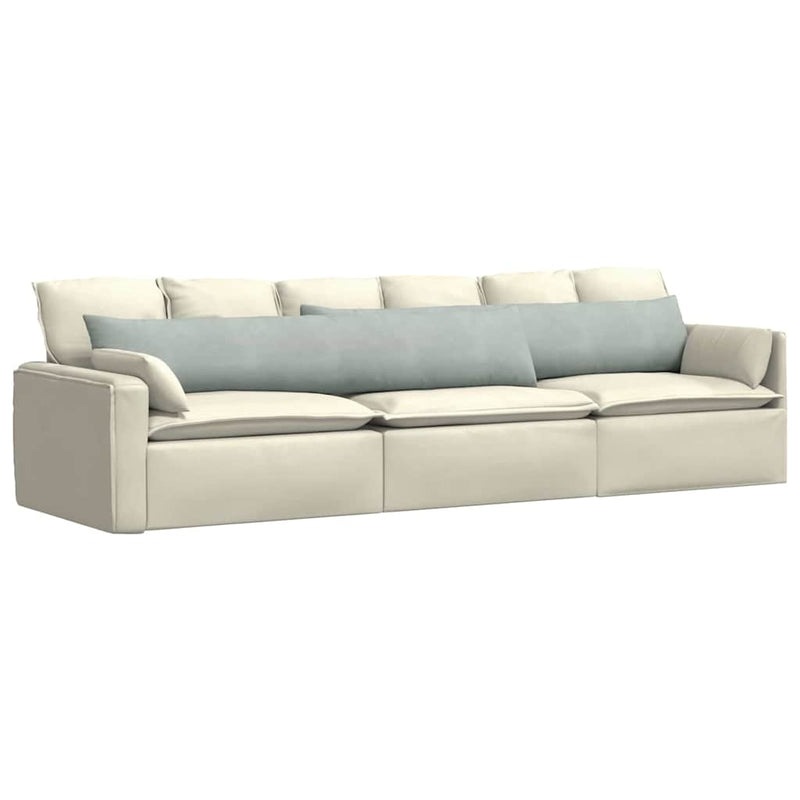 Load image into Gallery viewer, Vidaxl sofa kussens 2 stuks lichtgrijs 200 x 40 cm cordstof

