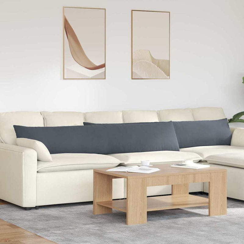 Load image into Gallery viewer, Vidaxl sofa kussens 2 stuks donkergrijs 200 x 40 cm cordstof
