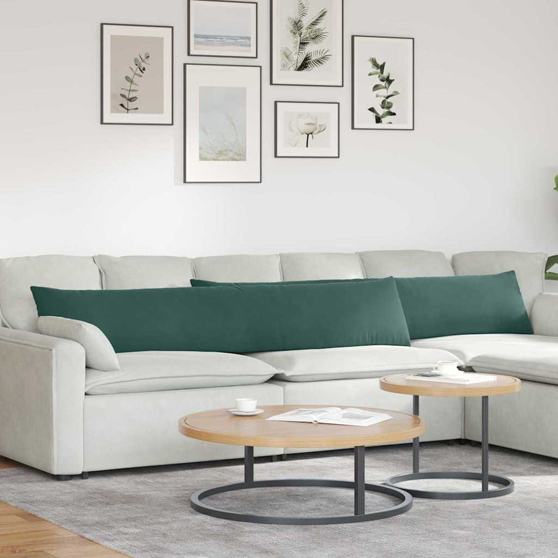 Load image into Gallery viewer, Vidaxl sofa kussens 2 stuks donkergroen 200 x 40 cm cordstof
