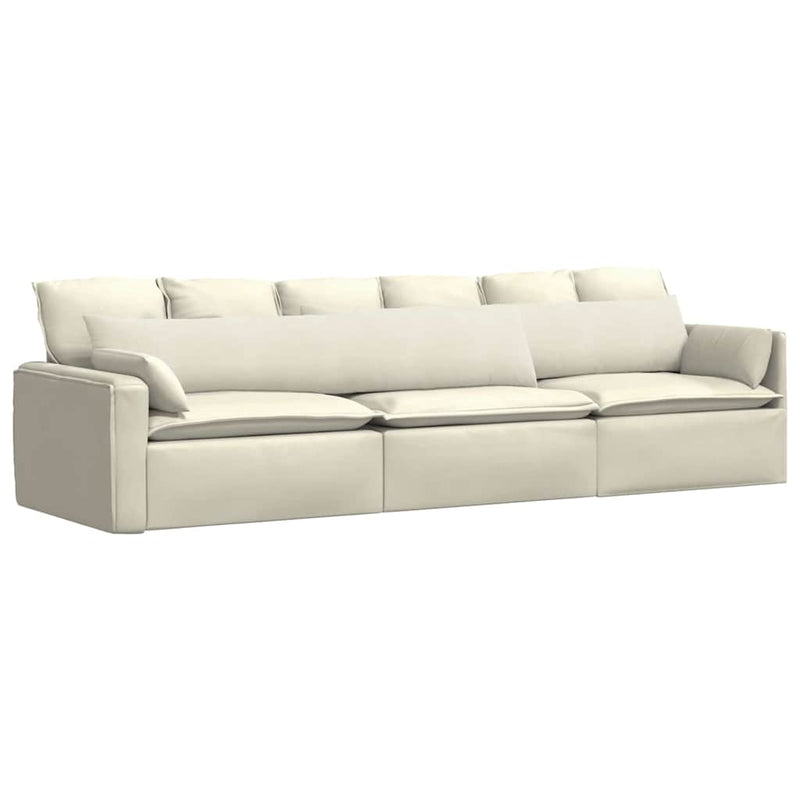 Load image into Gallery viewer, Vidaxl sofa kussens 2 stuks crème 200 x 40 cm cordstof
