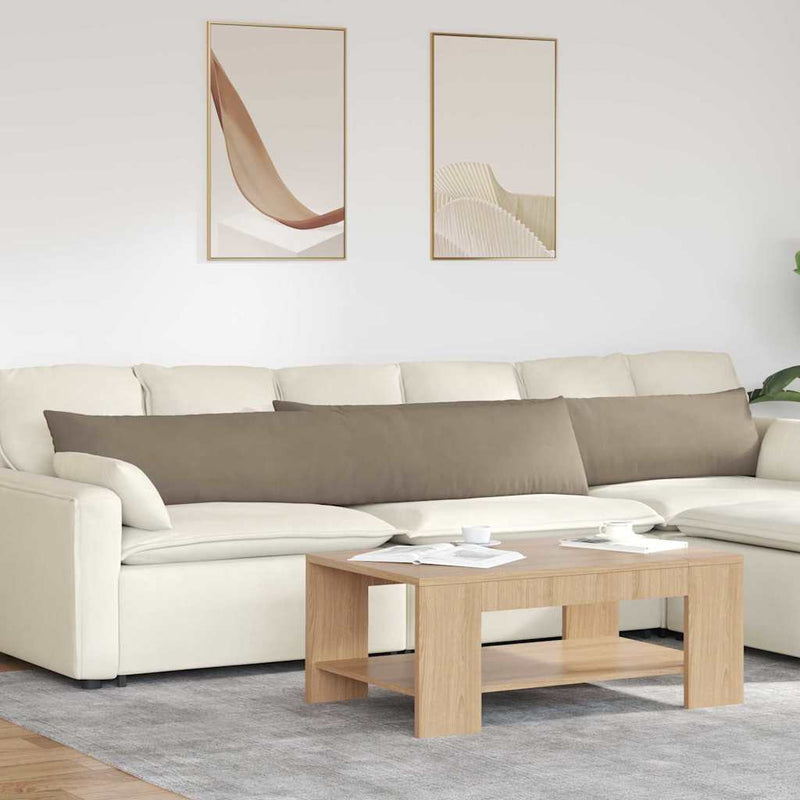 Load image into Gallery viewer, Vidaxl sofa kussens 2 stuks taupe 200 x 40 cm stof
