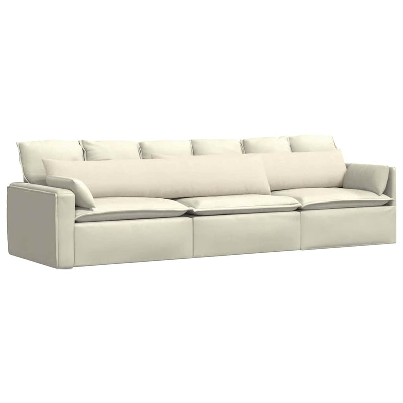 Load image into Gallery viewer, Vidaxl sofa kussens 2 stuks crème 200 x 40 cm cordstof
