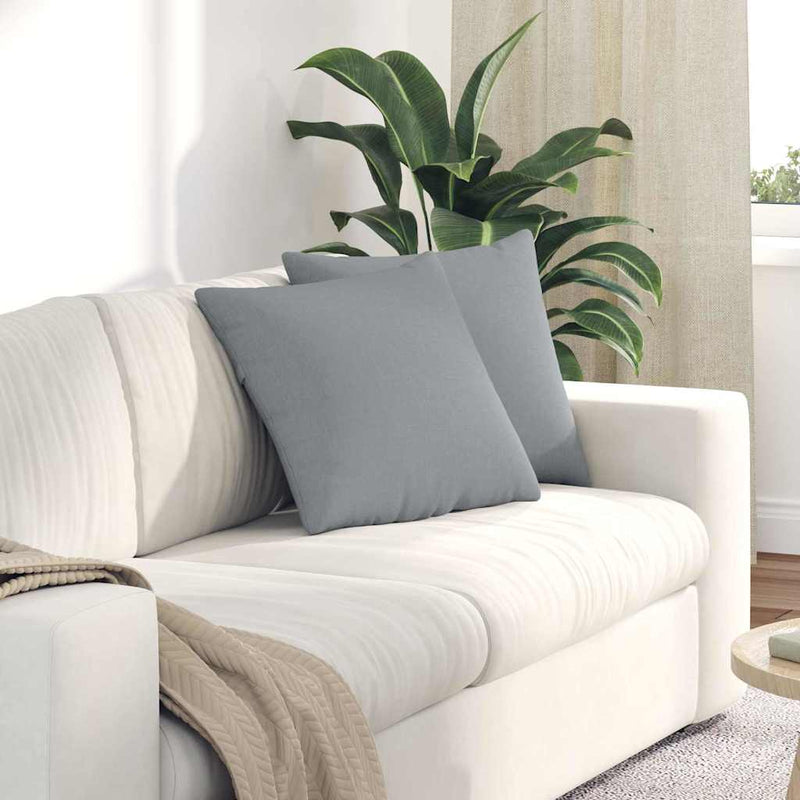 Load image into Gallery viewer, Vidaxl sofa kussens 2 pcs lichtgrijs 45 x 45 cm stof
