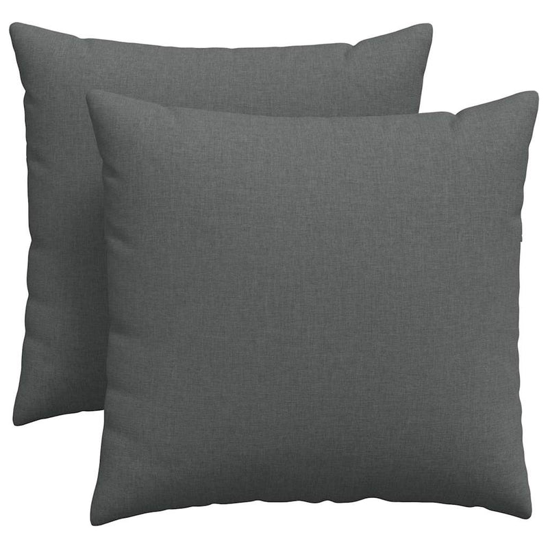 Load image into Gallery viewer, Vidaxl sofa kussens 2 pcs donkergrijs 45 x 45 cm stof
