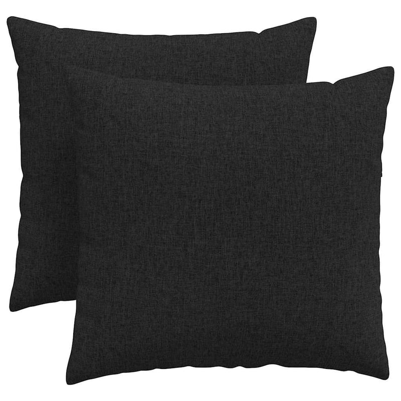 Load image into Gallery viewer, Vidaxl sofa kussens 2 pcs zwart 45 x 45 cm stof
