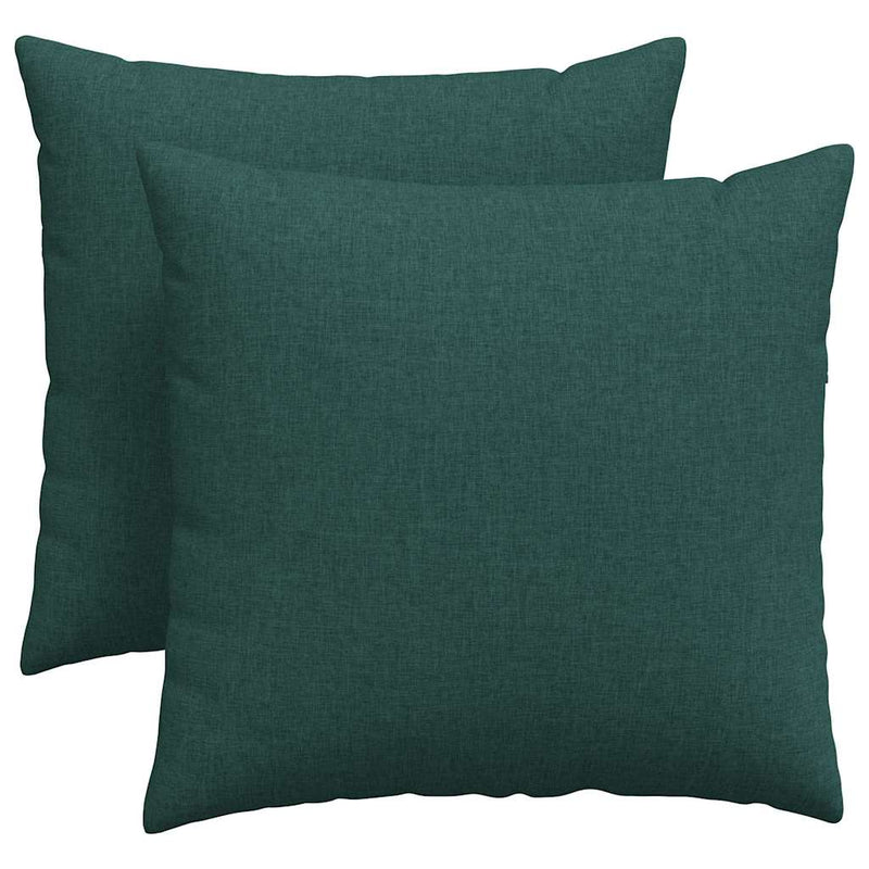 Load image into Gallery viewer, Vidaxl sofa kussens 2 pcs donkergroen 45 x 45 cm stof
