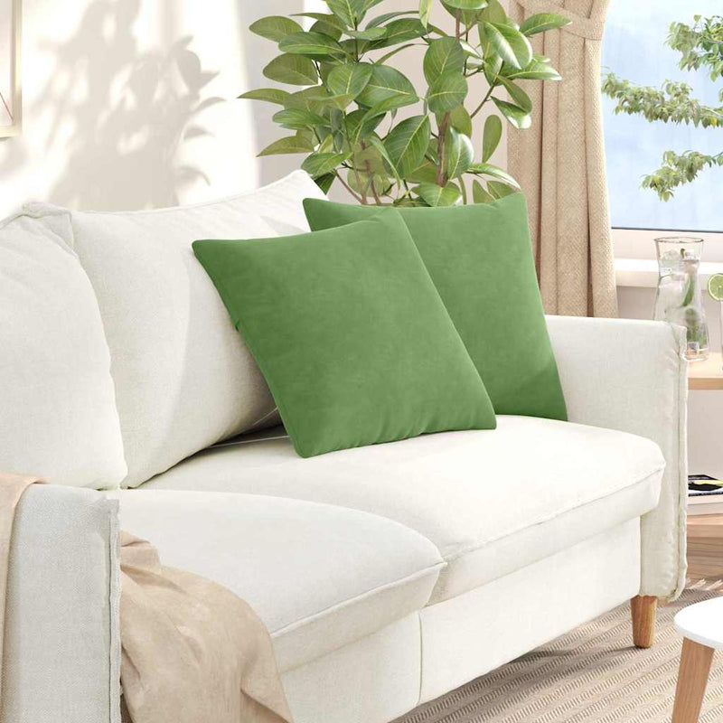 Load image into Gallery viewer, Vidaxl sofa kussens 2 stuks lichtgroen 45 x 45 cm cordstof
