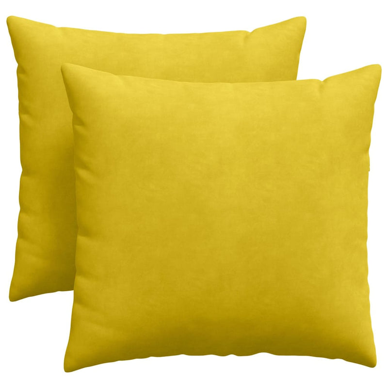 Load image into Gallery viewer, Vidaxl sofa kussens 2 stuks geel 45 x 45 cm cordstof
