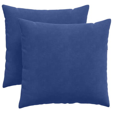Vidaxl sofa kussens 2 stuks politieblauw 45 x 45 cm cordstof