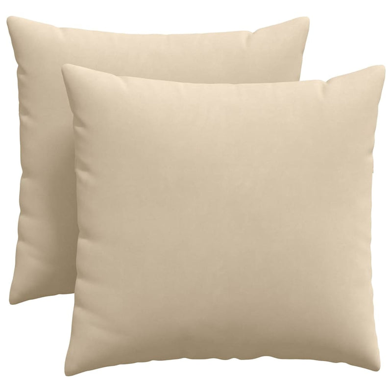 Load image into Gallery viewer, Vidaxl sofa kussens 2 stuks crème 45 x 45 cm stof
