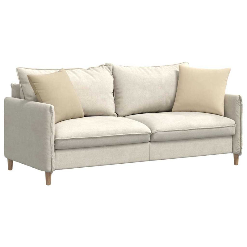 Load image into Gallery viewer, Vidaxl sofa kussens 2 stuks crème 45 x 45 cm stof
