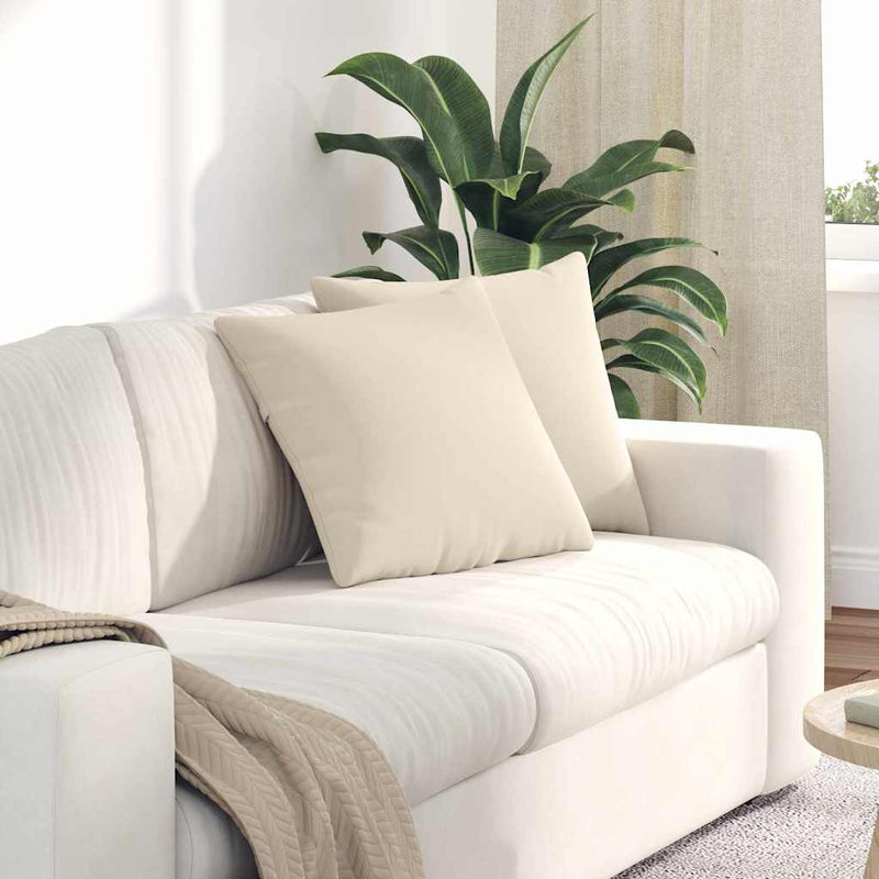 Load image into Gallery viewer, Vidaxl sofa kussens 2 stuks beige 45 x 45 cm stof
