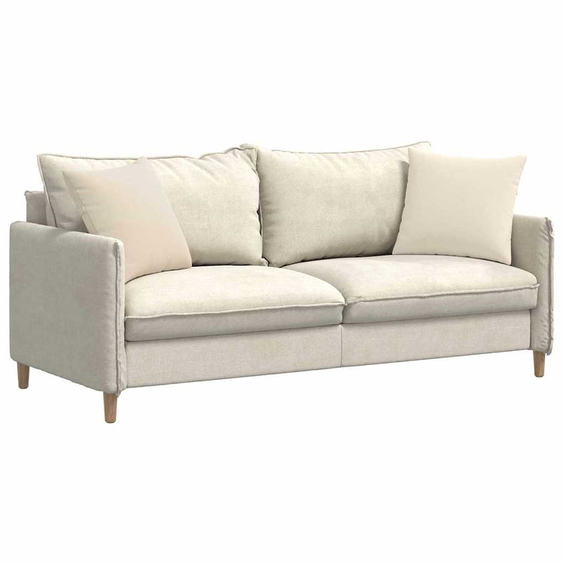 Load image into Gallery viewer, Vidaxl sofa kussens 2 stuks beige 45 x 45 cm stof
