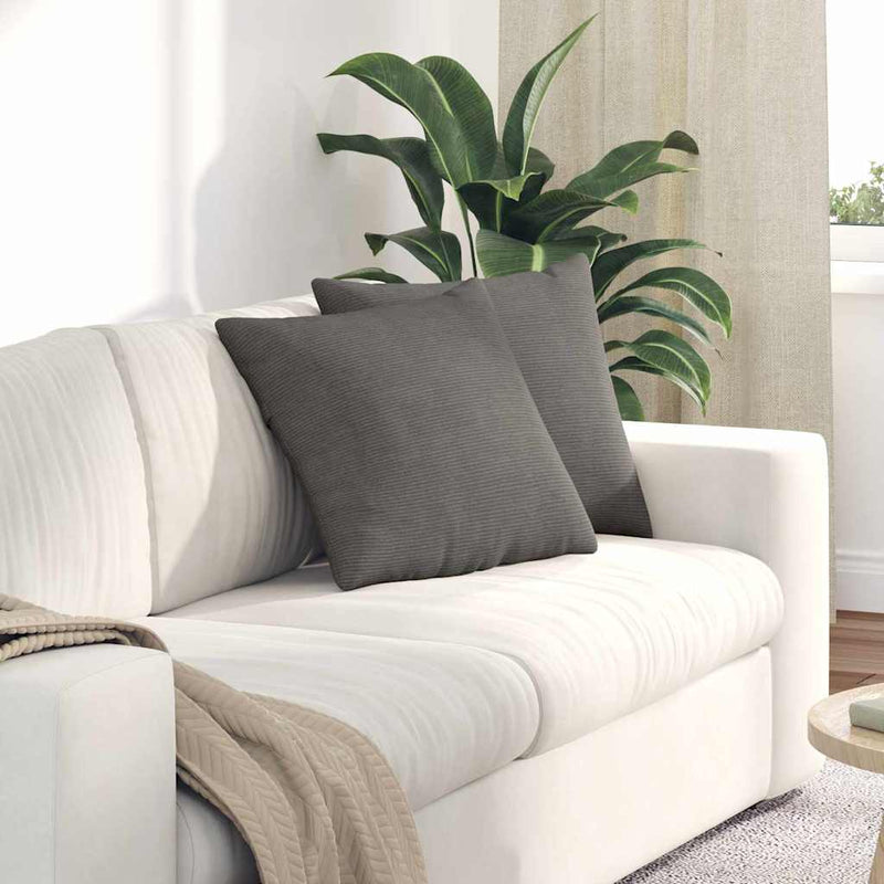 Load image into Gallery viewer, Vidaxl sofa kussens 2 stuks lichtgrijs 45 x 45 cm cordstof
