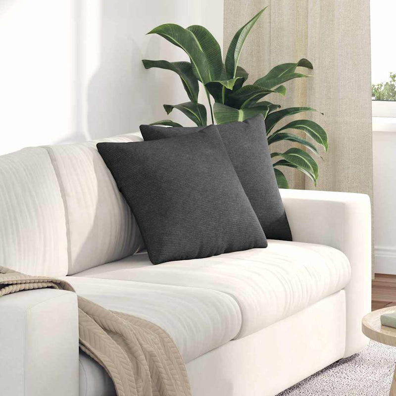 Load image into Gallery viewer, Vidaxl sofa kussens 2 stuks donkergrijs 45 x 45 cm cordstof
