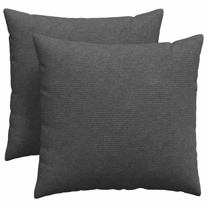Load image into Gallery viewer, Vidaxl sofa kussens 2 stuks donkergrijs 45 x 45 cm cordstof
