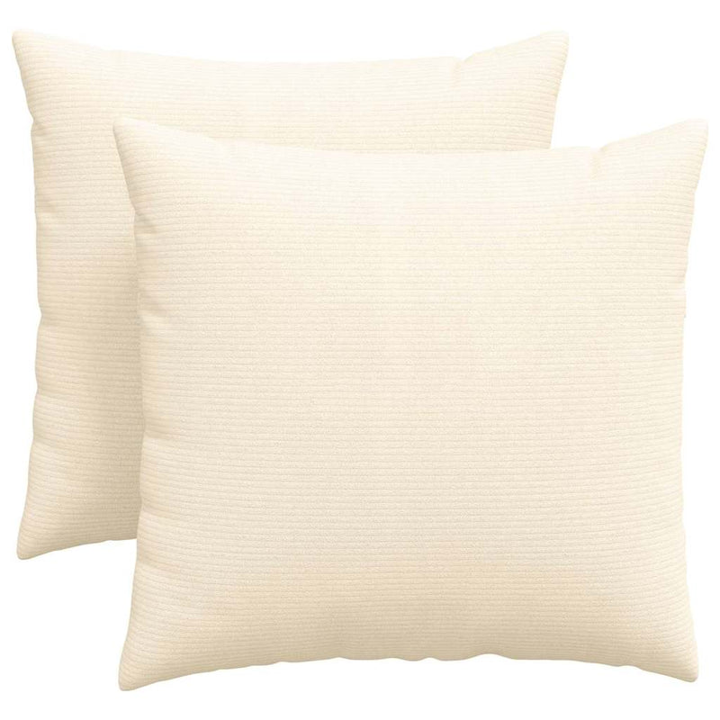 Load image into Gallery viewer, Vidaxl sofa kussens 2 stuks crème 45 x 45 cm cordstof
