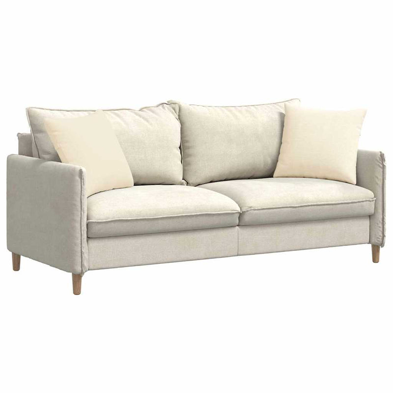 Load image into Gallery viewer, Vidaxl sofa kussens 2 stuks crème 45 x 45 cm cordstof
