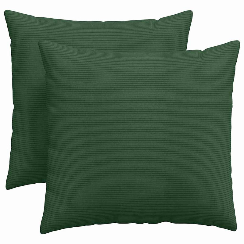 Load image into Gallery viewer, Vidaxl sofa kussens 2 stuks donkergroen 45 x 45 cm cordstof
