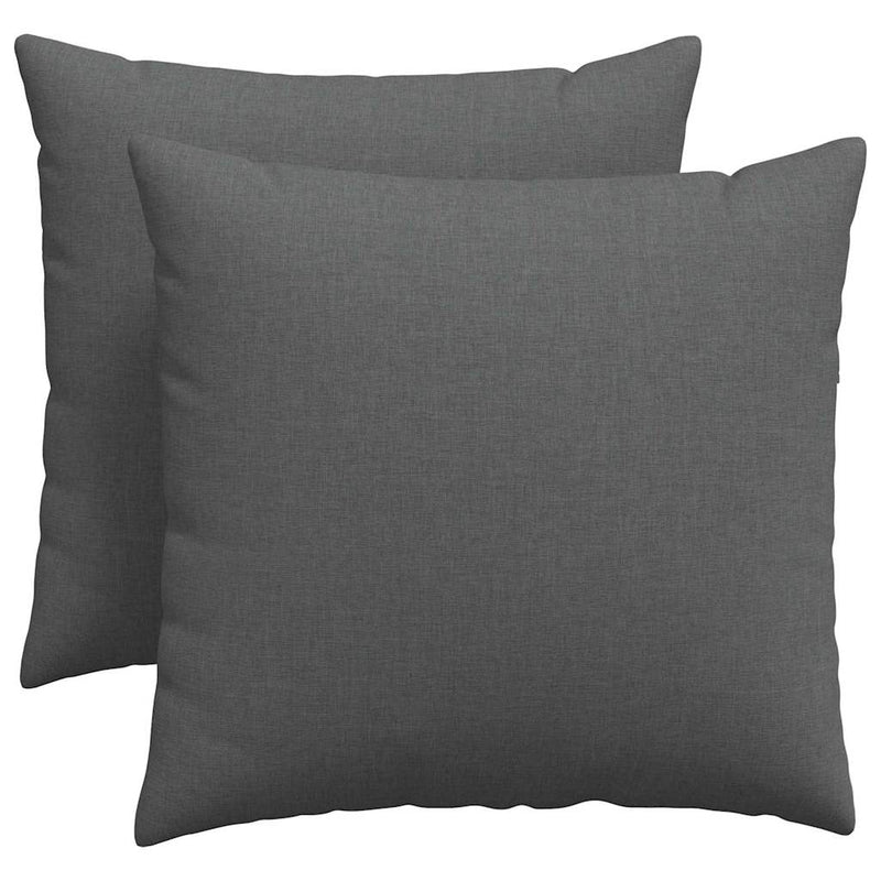 Load image into Gallery viewer, Vidaxl sofa kussens 2 pcs donkergrijs 50 x 50 cm stof
