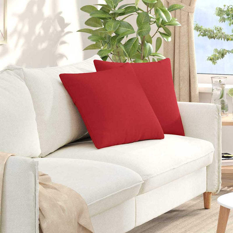 Load image into Gallery viewer, Vidaxl sofa kussens 2 pcs rood 50 x 50 cm stof
