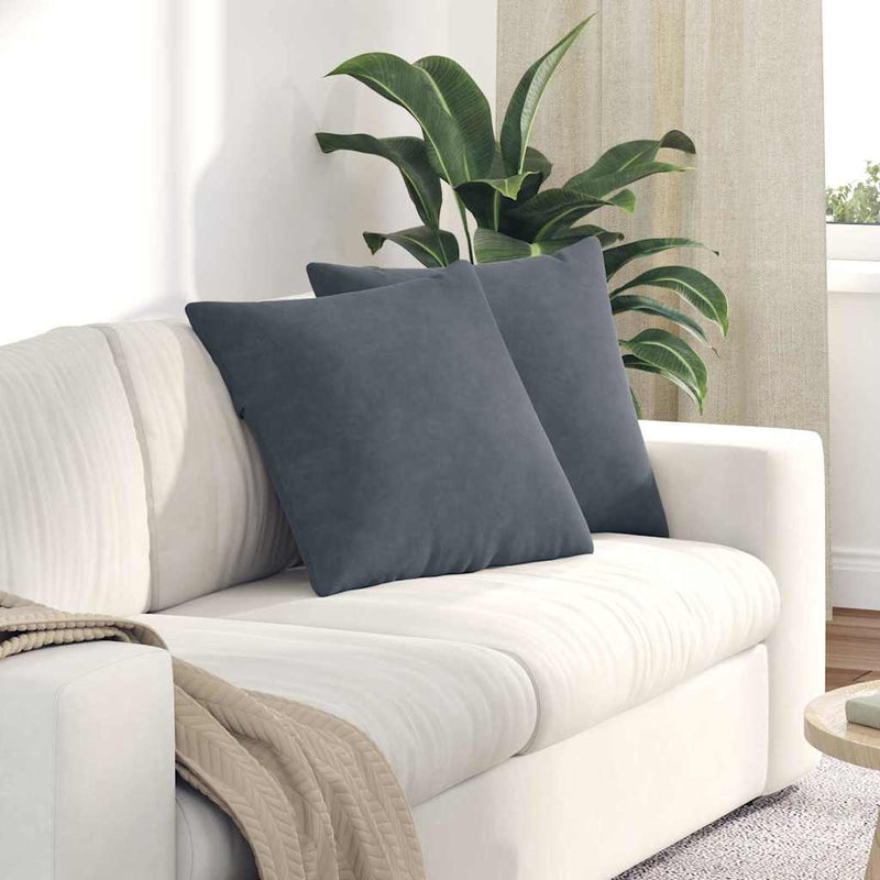 Load image into Gallery viewer, Vidaxl sofa kussens 2 stuks donkergrijs 50 x 50 cm cordstof
