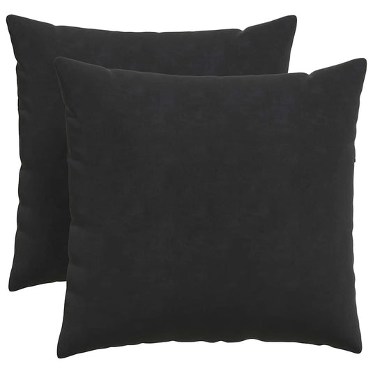 Vidaxl sofa kussens 2 stuks zwart 50 x 50 cm cordstof