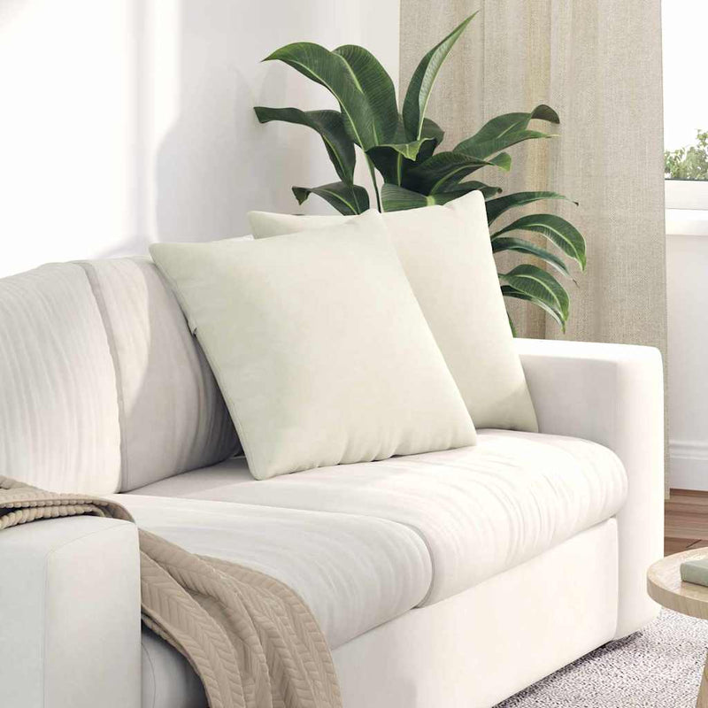 Load image into Gallery viewer, Vidaxl sofa kussens 2 stuks crème 50 x 50 cm cordstof
