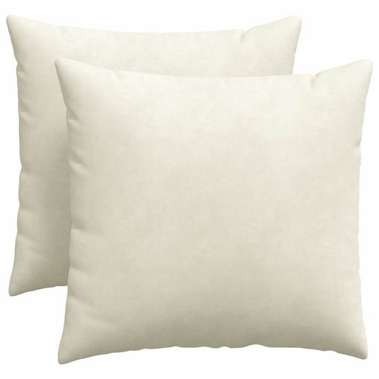 Vidaxl sofa kussens 2 stuks crème 50 x 50 cm cordstof
