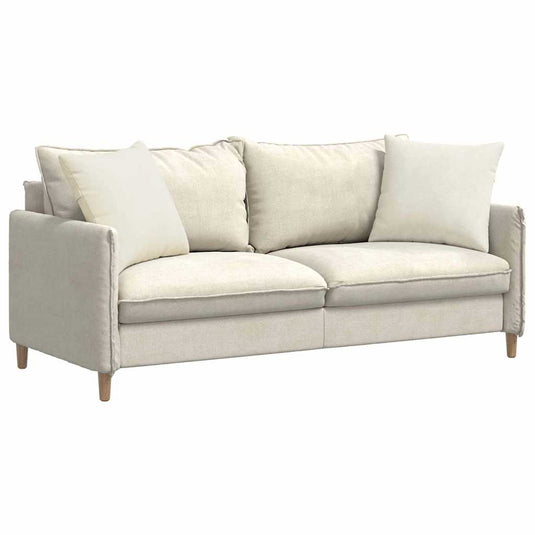Vidaxl sofa kussens 2 stuks crème 50 x 50 cm cordstof