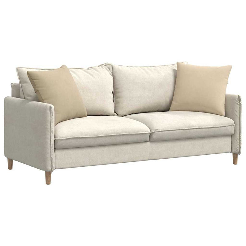 Load image into Gallery viewer, Vidaxl sofa kussens 2 stuks crème 50 x 50 cm stof
