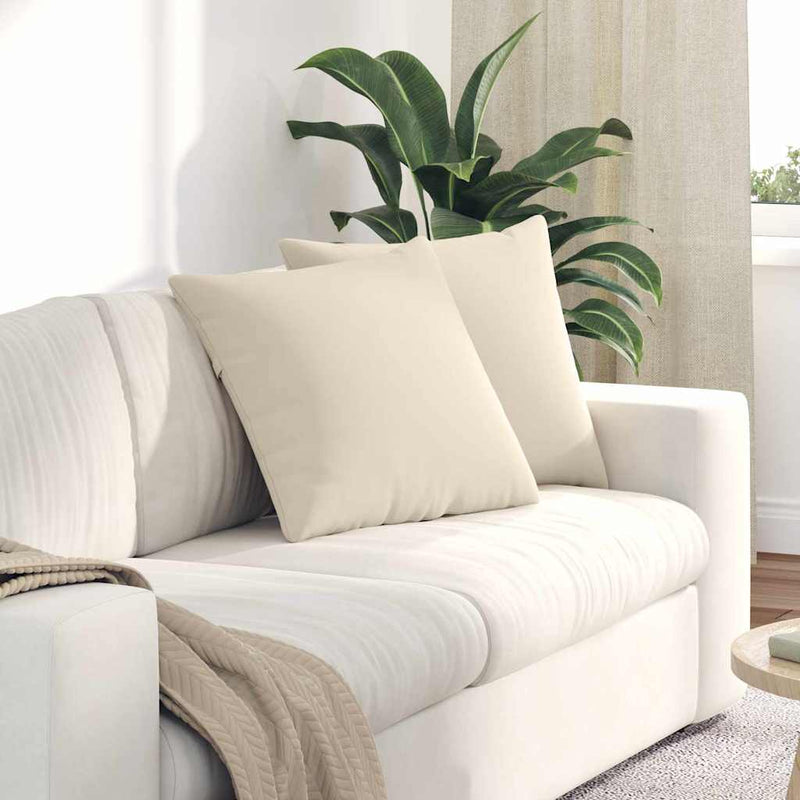 Load image into Gallery viewer, Vidaxl sofa kussens 2 stuks beige 50 x 50 cm stof

