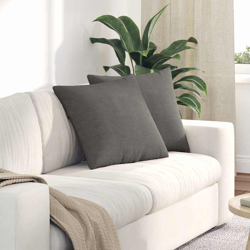 Load image into Gallery viewer, Vidaxl sofa kussens 2 stuks lichtgrijs 50 x 50 cm cordstof
