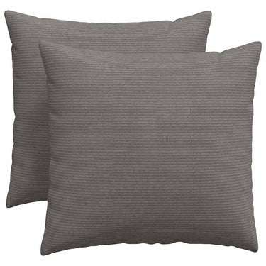 Vidaxl sofa kussens 2 stuks lichtgrijs 50 x 50 cm cordstof