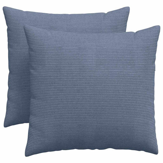 Vidaxl sofa kussens 2 stuks blauw 50 x 50 cm cordstof