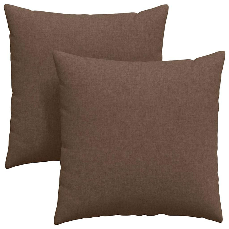 Load image into Gallery viewer, Vidaxl sofa kussens 2 pcs bruin 60 x 60 cm stof
