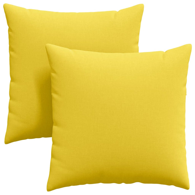 Load image into Gallery viewer, Vidaxl sofa kussens 2 pcs lichtgeel 60 x 60 cm stof
