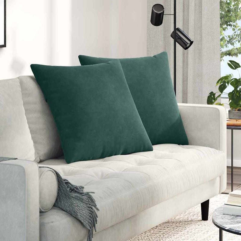 Load image into Gallery viewer, Vidaxl sofa kussens 2 stuks donkergroen 60 x 60 cm cordstof
