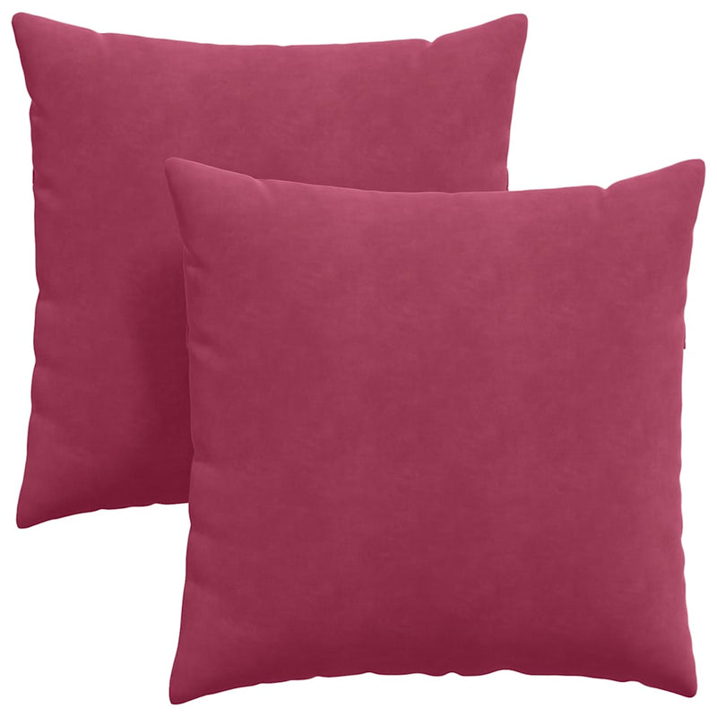Load image into Gallery viewer, Vidaxl sofa kussens 2 stuks wijnrood 60 x 60 cm cordstof

