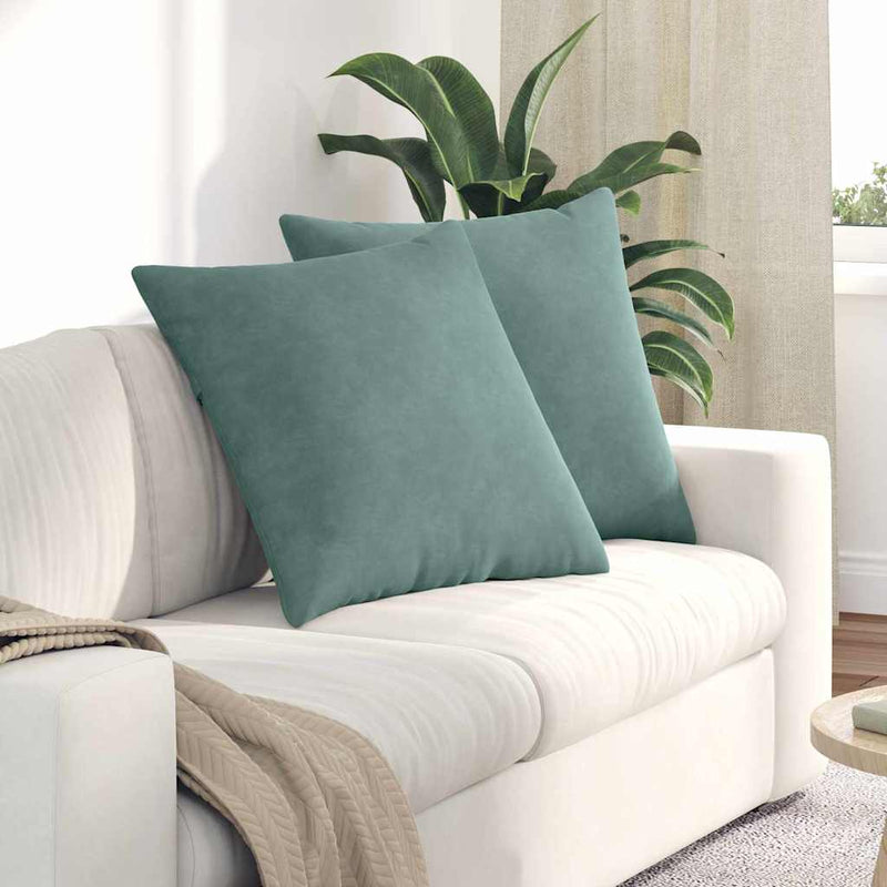 Load image into Gallery viewer, Vidaxl sofa kussens 2 stuks zeegroen 60 x 60 cm cordstof
