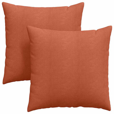 Vidaxl sofa kussens 2 stuks rood-oranje 60 x 60 cm cordstof