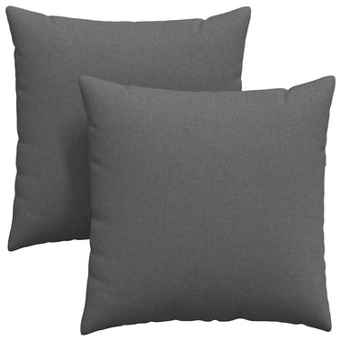 Vidaxl sofa kussens 2 pcs donkergrijs 80 x 80 cm stof