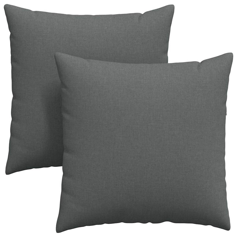 Load image into Gallery viewer, Vidaxl sofa kussens 2 pcs donkergrijs 80 x 80 cm stof
