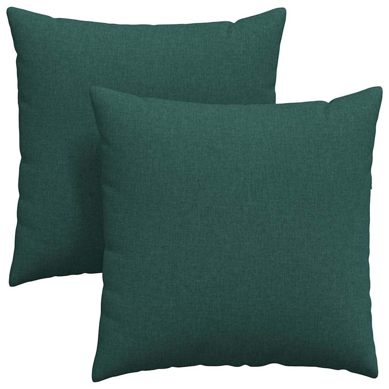 Load image into Gallery viewer, Vidaxl sofa kussens 2 pcs donkergroen 80 x 80 cm stof

