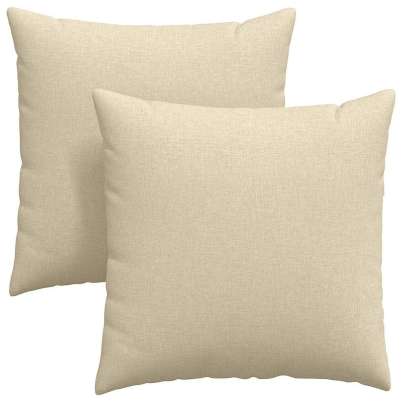 Load image into Gallery viewer, Vidaxl sofa kussens 2 pcs crème 80 x 80 cm stof
